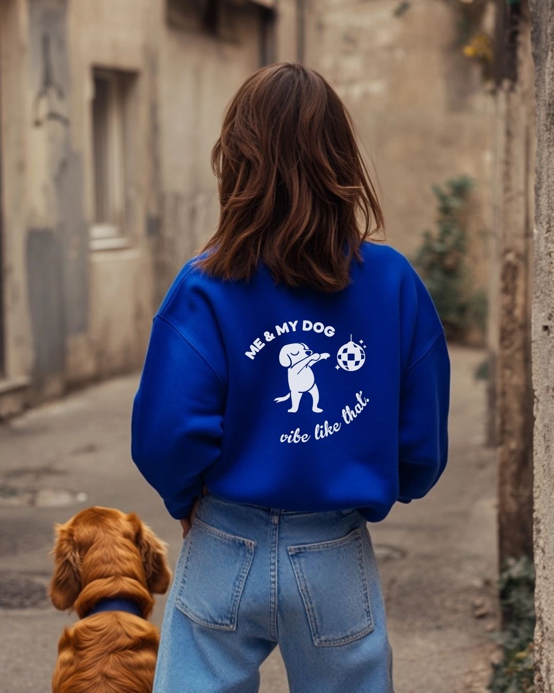 Organic Sweatshirt 'vibe like that' | Royalblau