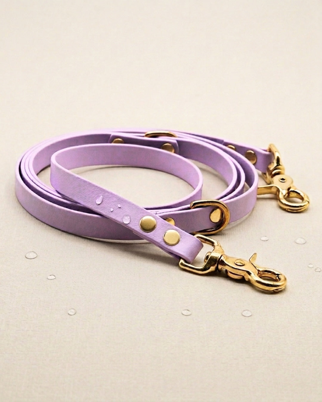 Set | Halsband & Leine aus Biothane® 'Lavendel'