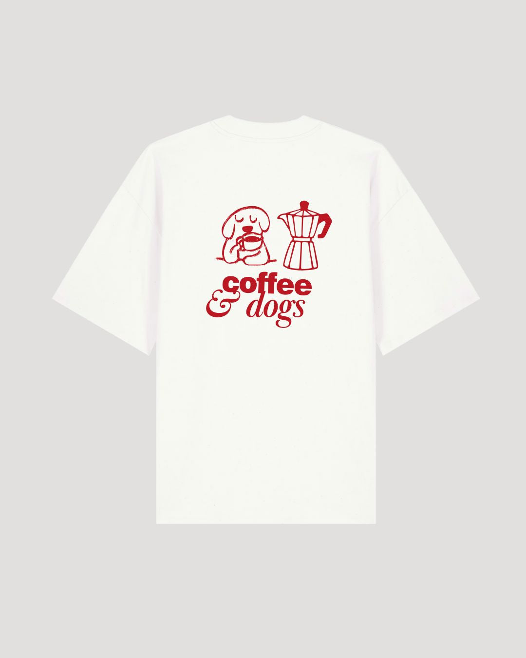 Organic T-Shirt 'coffee & dogs'