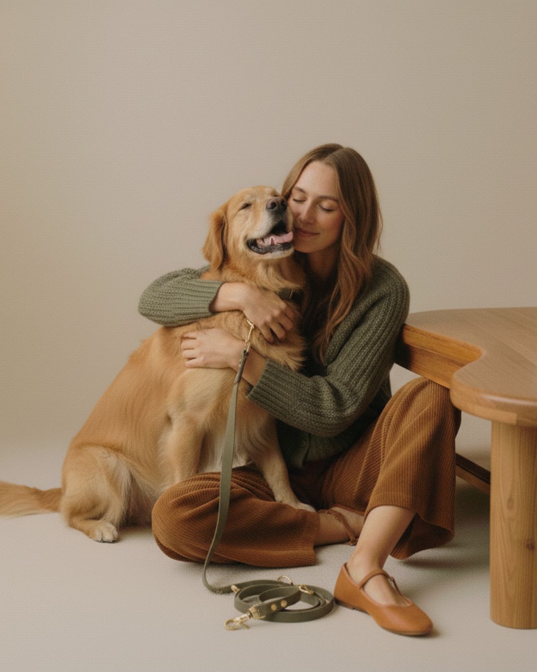 Hundeleine aus Biothane® 'Khaki'