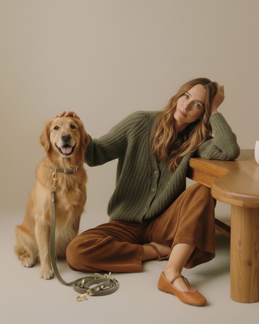 Hundeleine aus Biothane® 'Khaki'