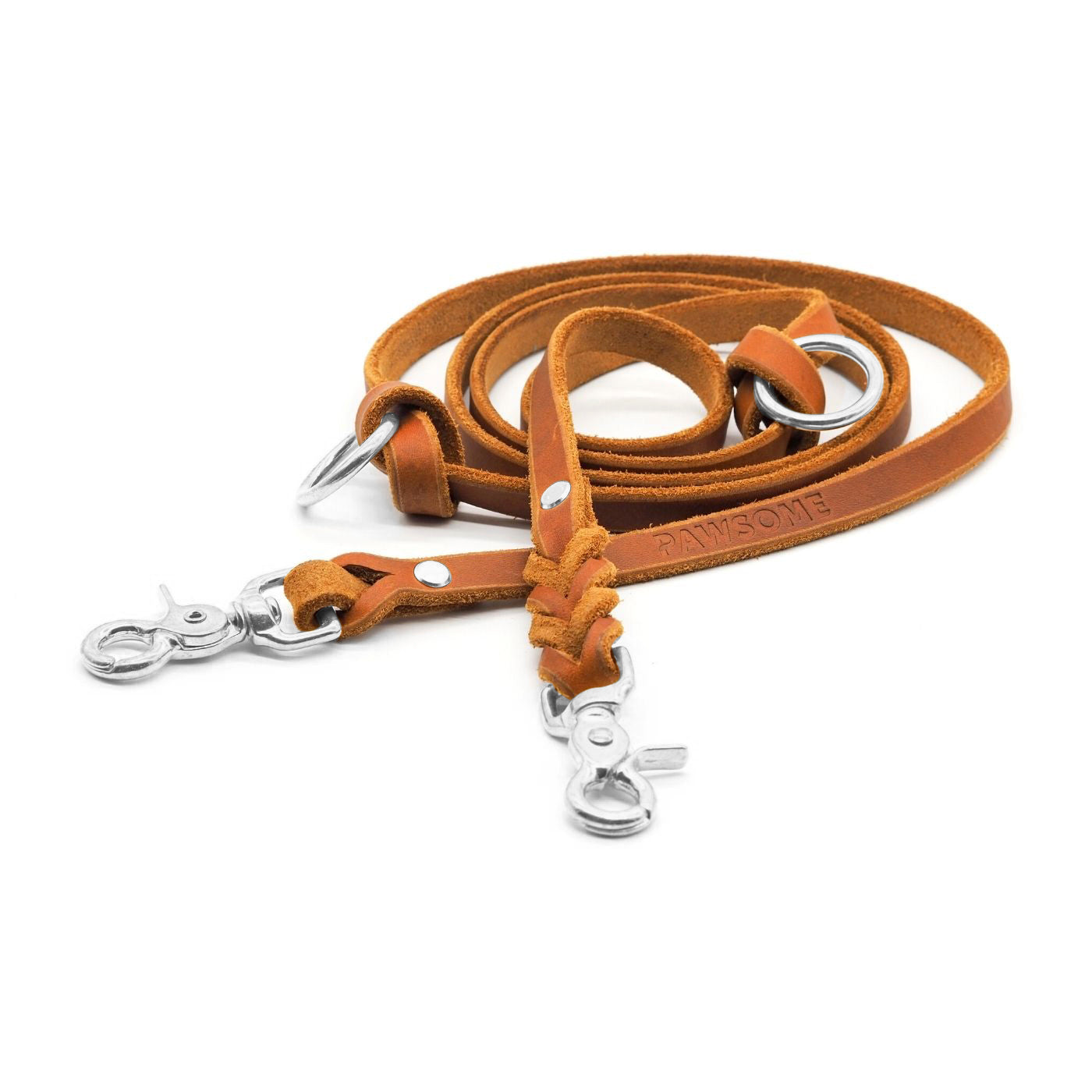 Lederleine 'Bjarki' in Cognac