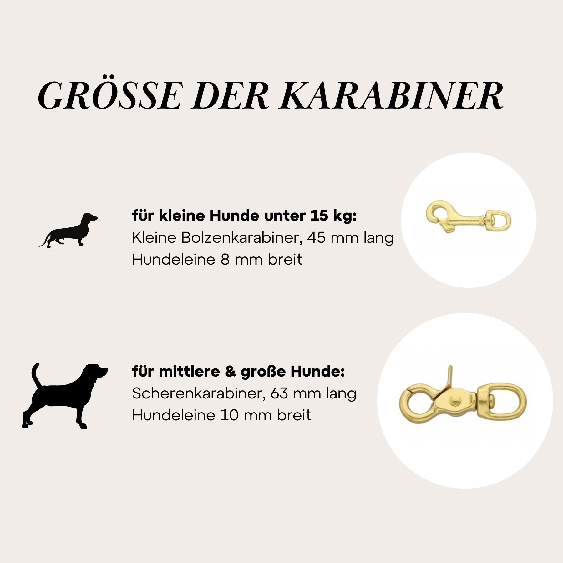 Set | Halsband & Leine aus Biothane® 'Khaki'