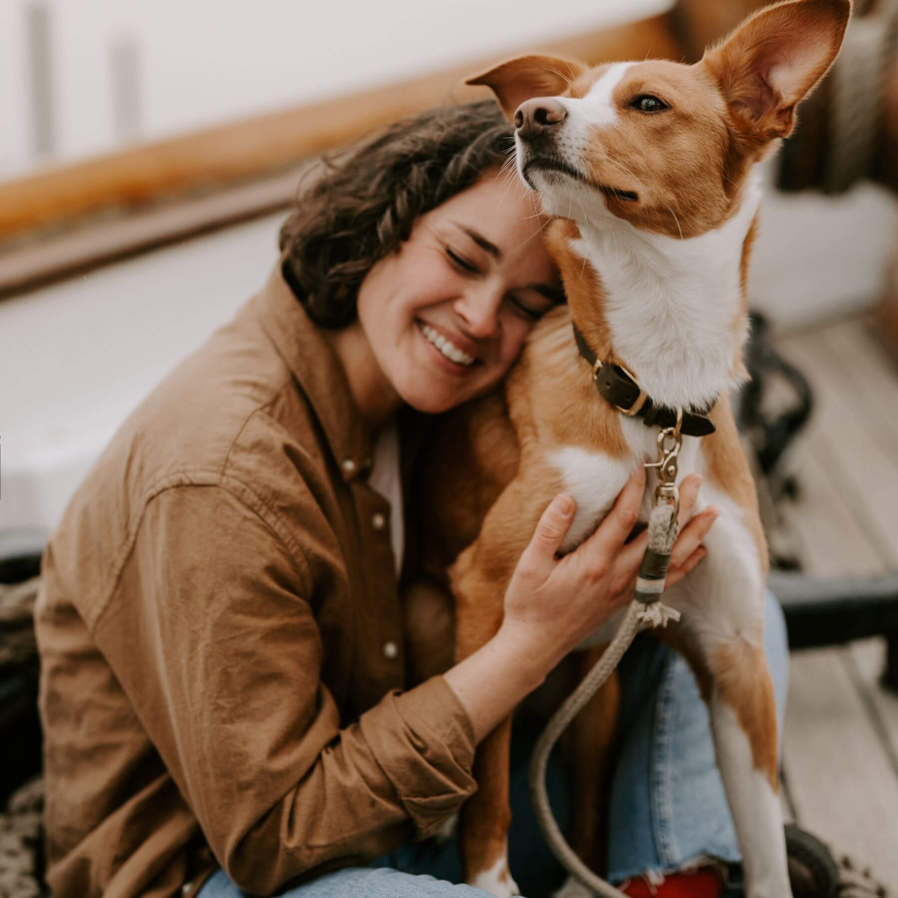 Personalisierbares Lederhalsband mit Name | Olive