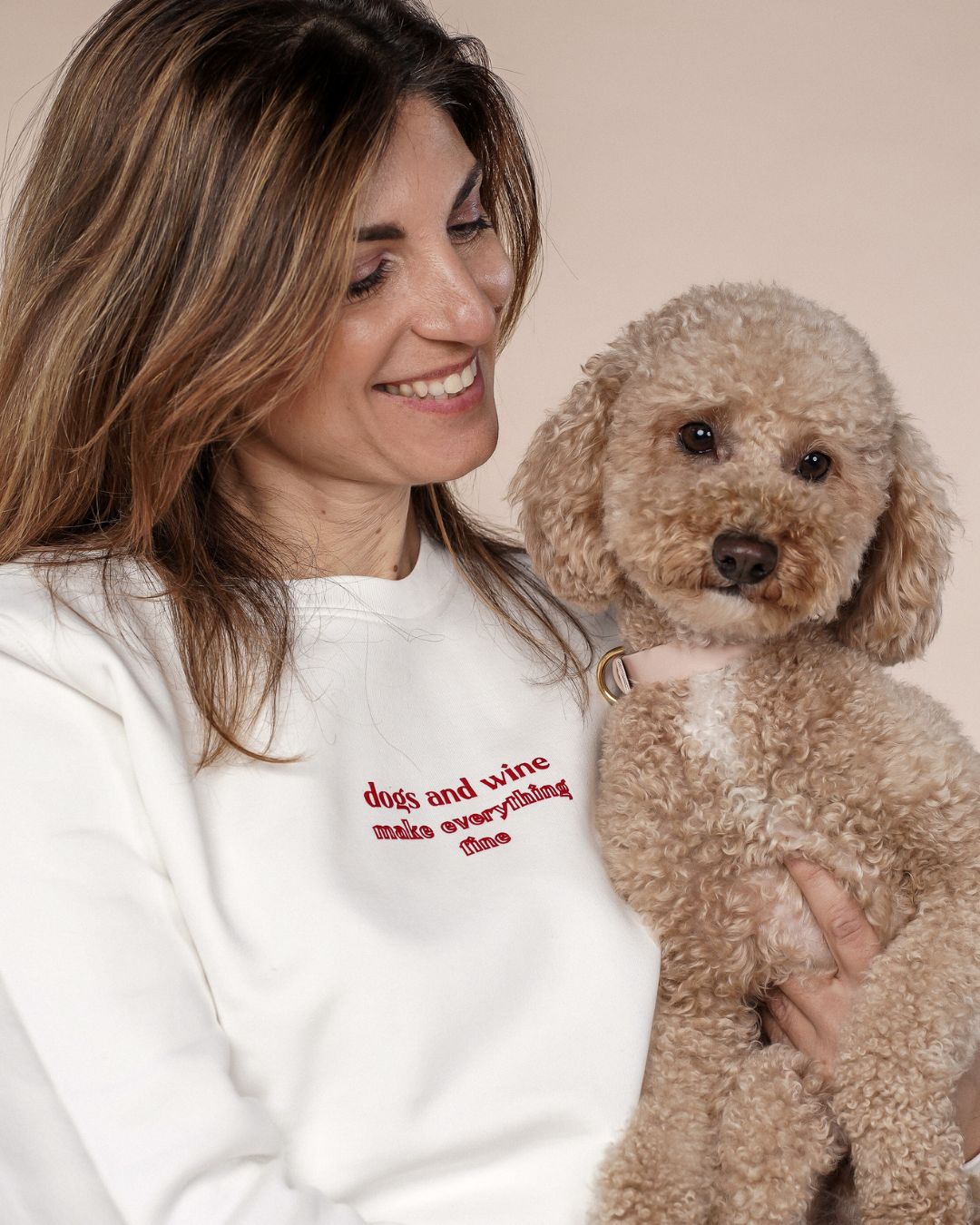 Premium Organic Sweatshirt 'dogs & wine'