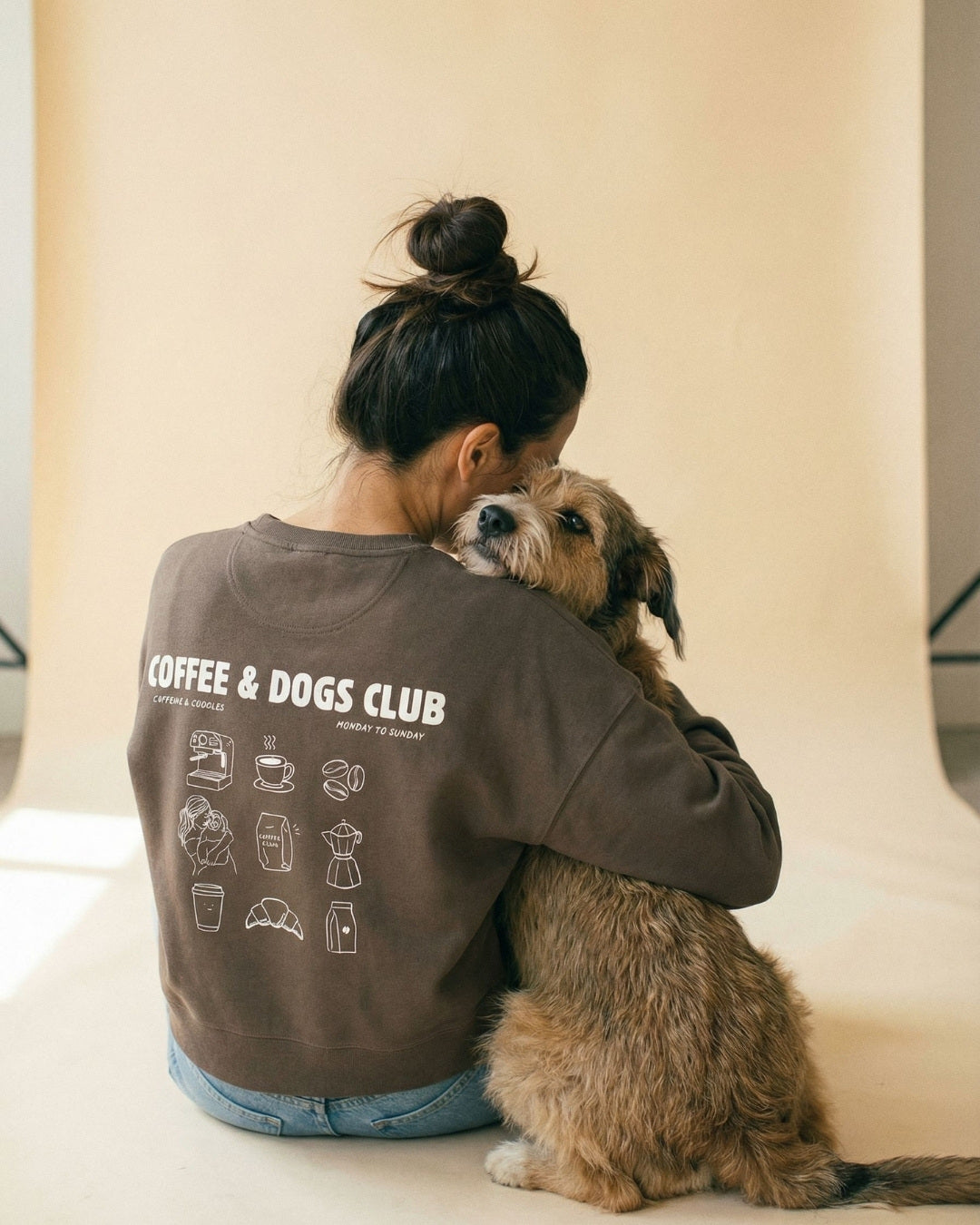 Limited | Organic Sweatshirt 'COFFEE & DOGS CLUB'