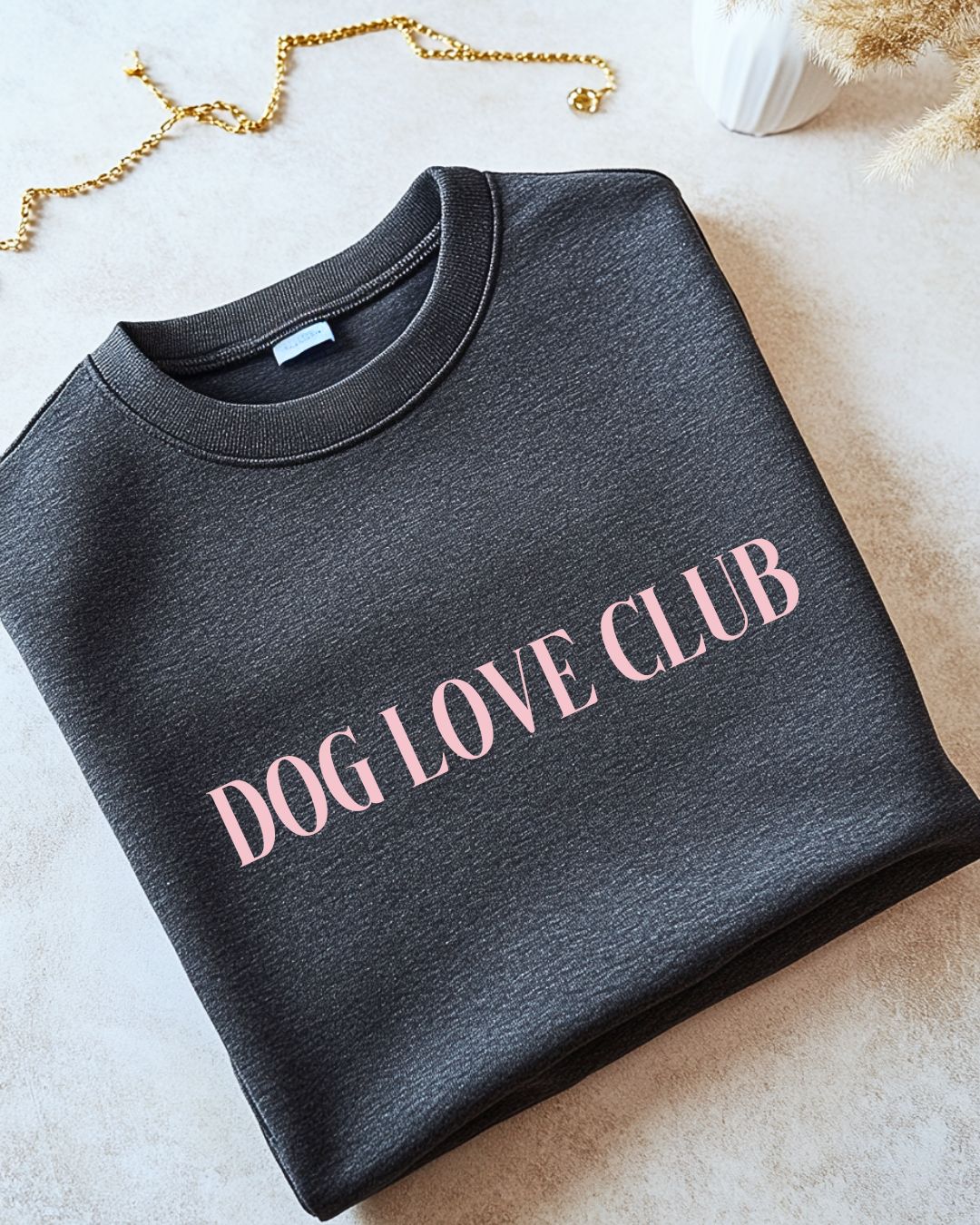 Organic Oversized Sweatshirt 'DOG LOVE CLUB'