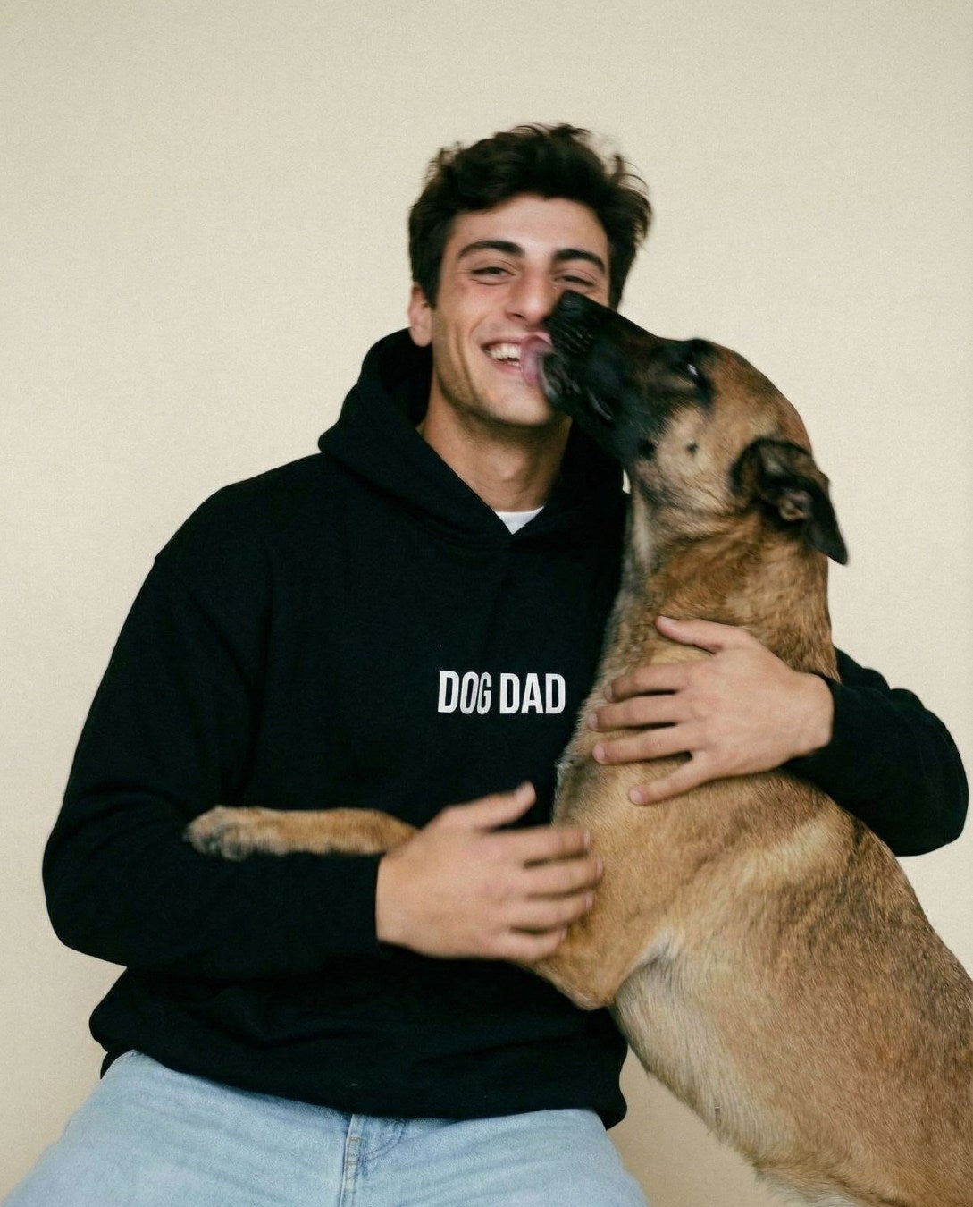 Limited | Organic Hoodie 'DOG DAD' | black