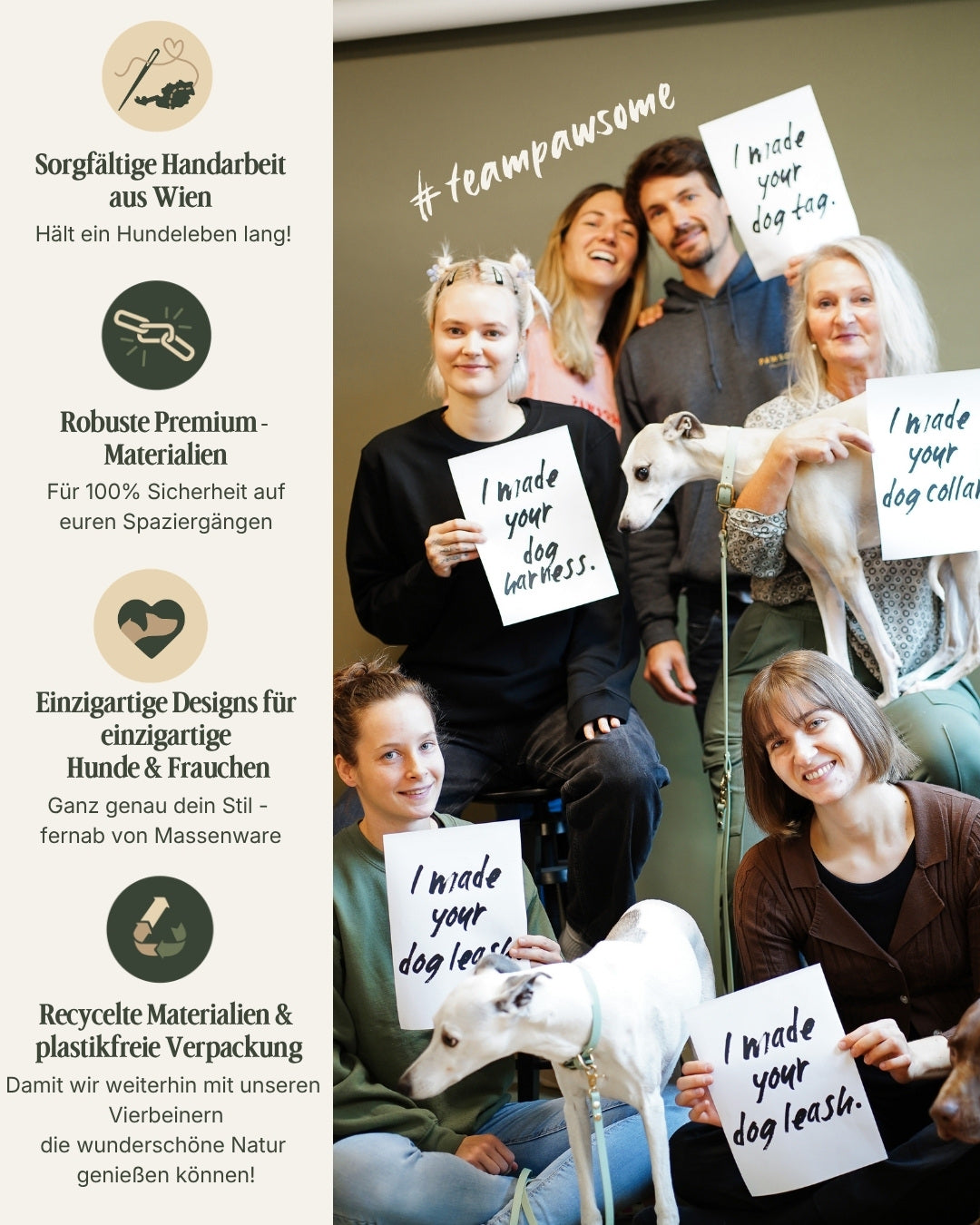 Markenhalsband aus Fettleder