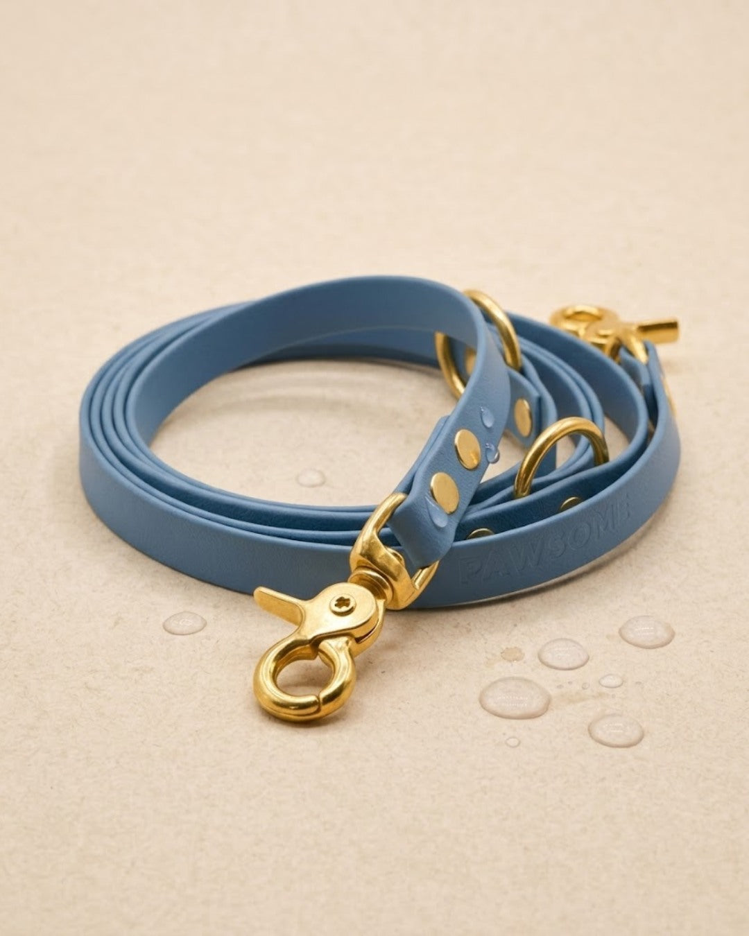 Hundeleine aus Biothane® 'Dusty Blue'