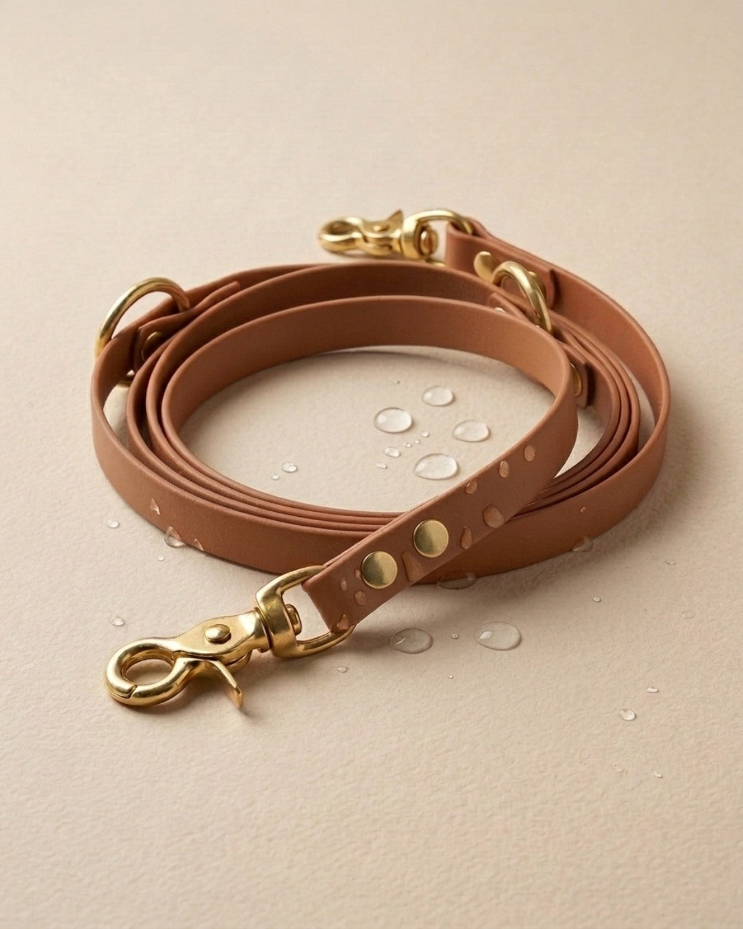 Hundeleine aus Biothane® 'Hellbraun'