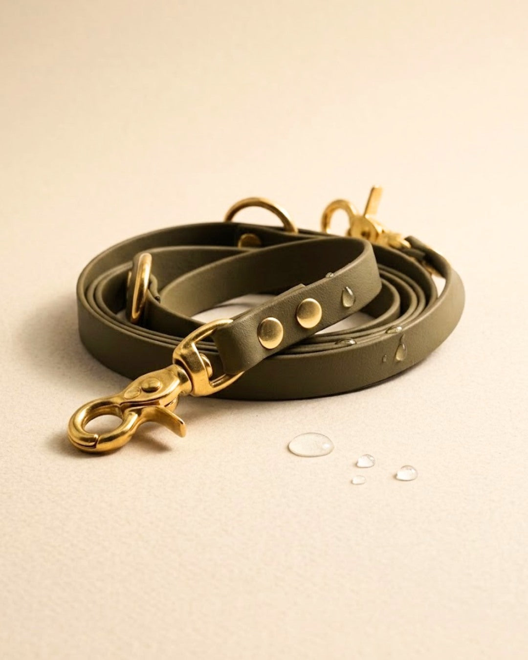 Hundeleine aus Biothane® 'Khaki'