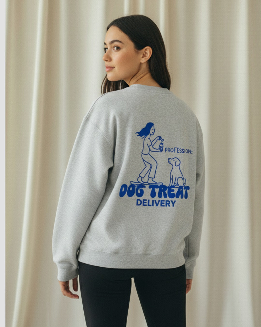 Limited | Organic Sweatshirt 'dog treat delivery'