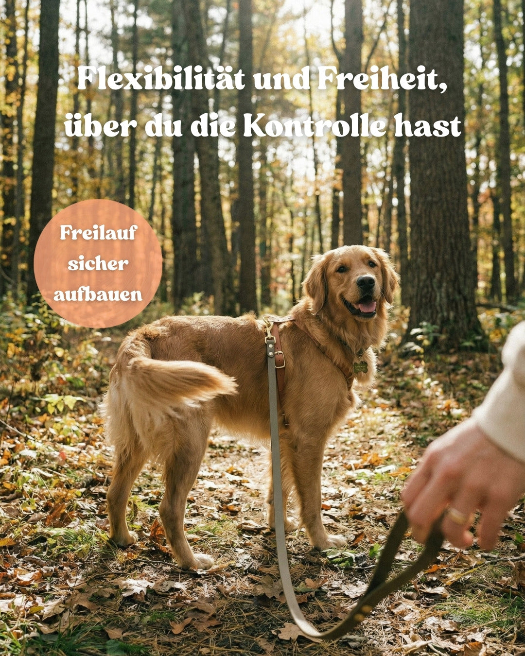 Wasserfeste Schleppleine aus Biothane