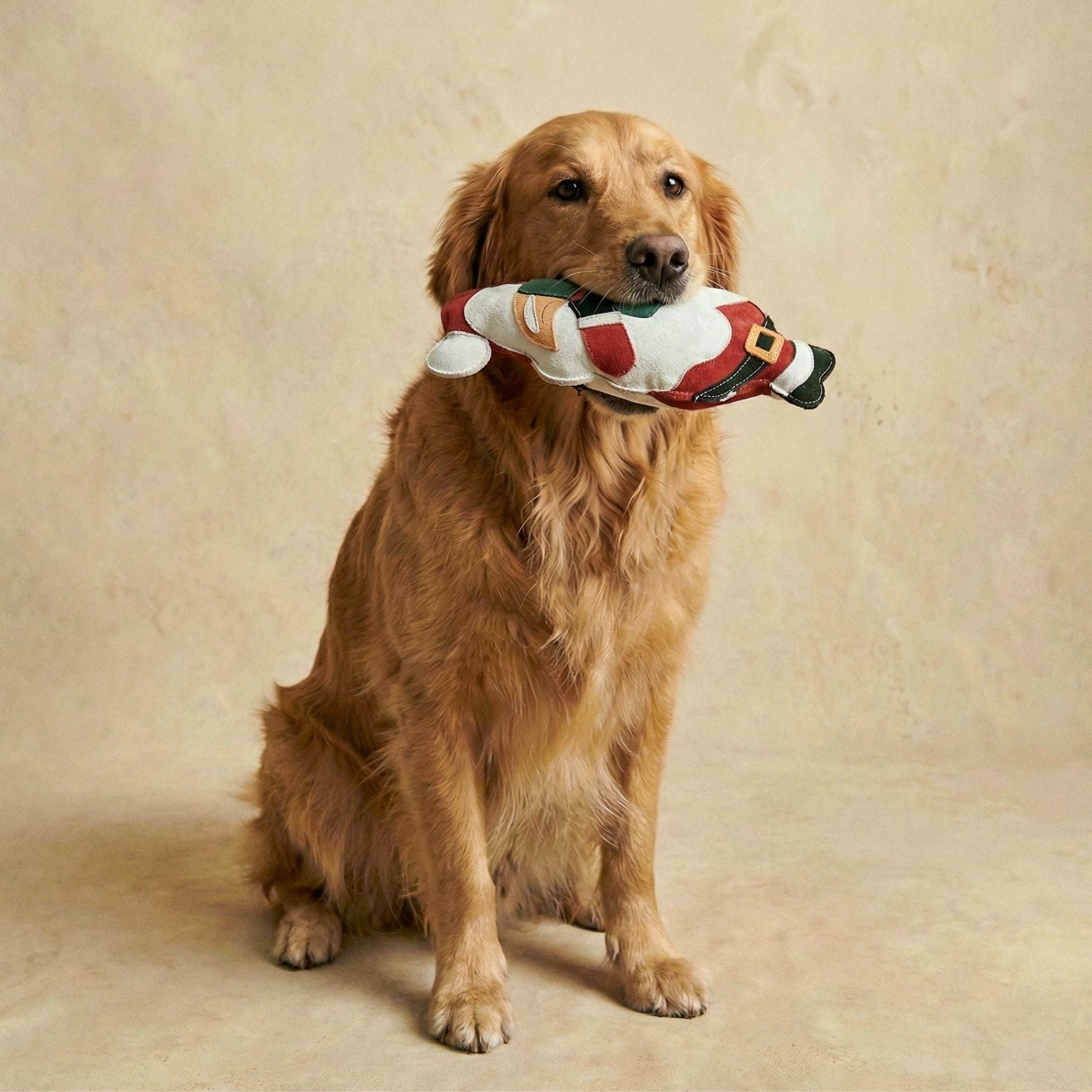 Hundespielzeug 'Santa Claus' aus Wildleder